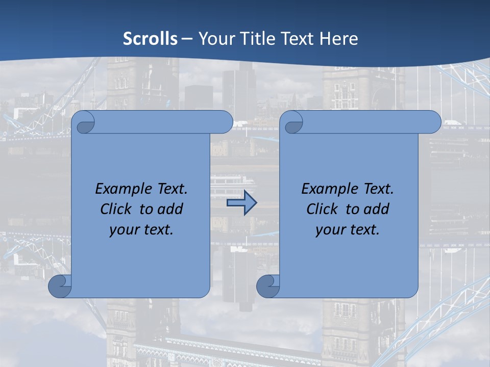 Tourist Symbol Reflex PowerPoint Template