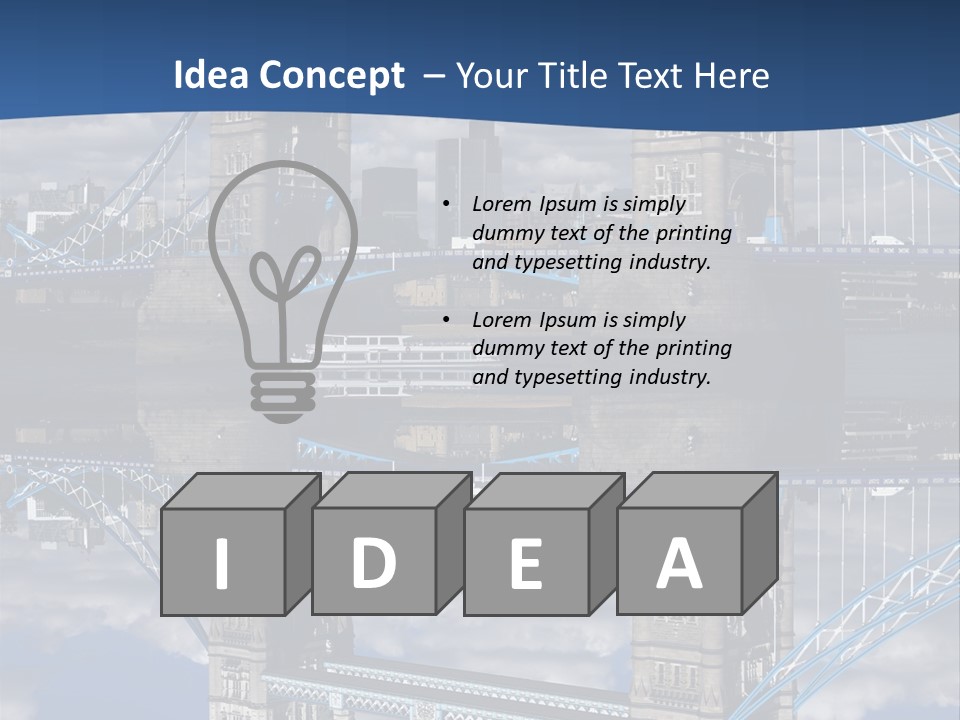 Tourist Symbol Reflex PowerPoint Template