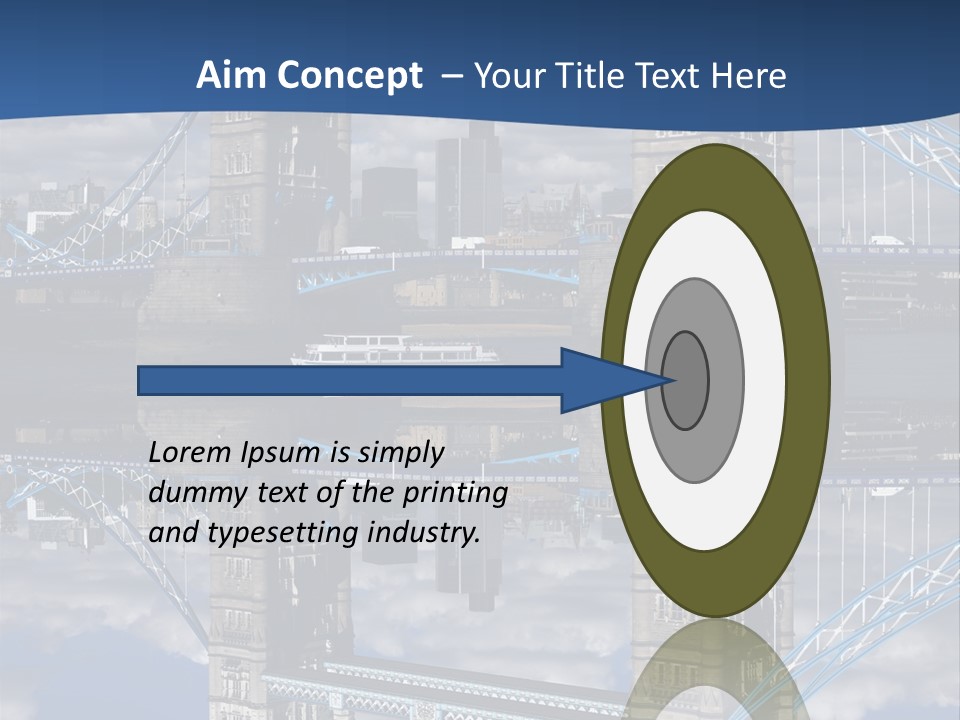 Tourist Symbol Reflex PowerPoint Template