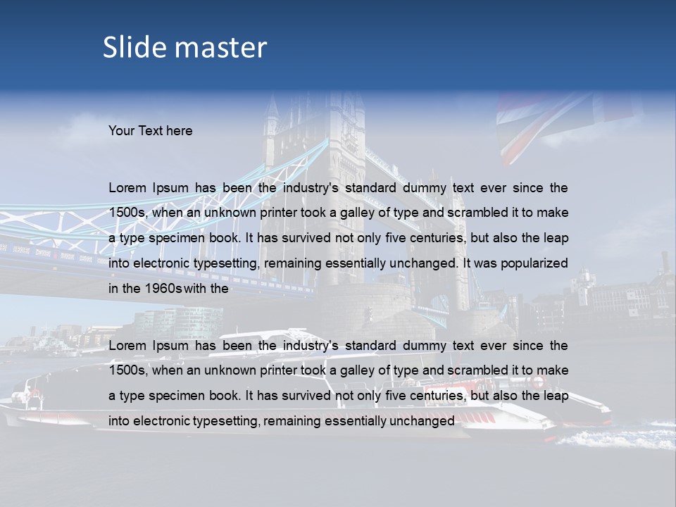 Symbol Water Reflex PowerPoint Template