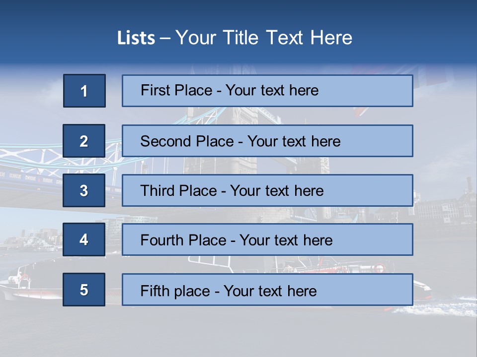 Symbol Water Reflex PowerPoint Template