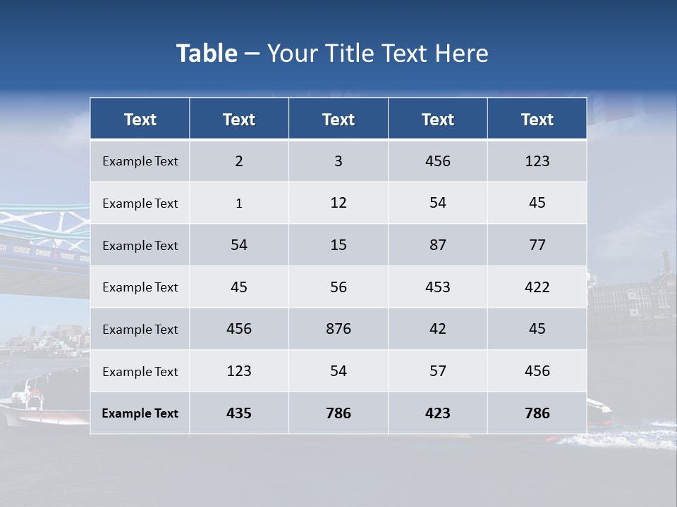 Symbol Water Reflex PowerPoint Template