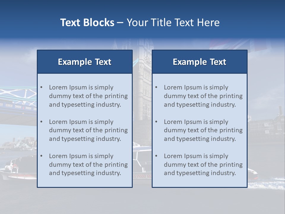 Symbol Water Reflex PowerPoint Template
