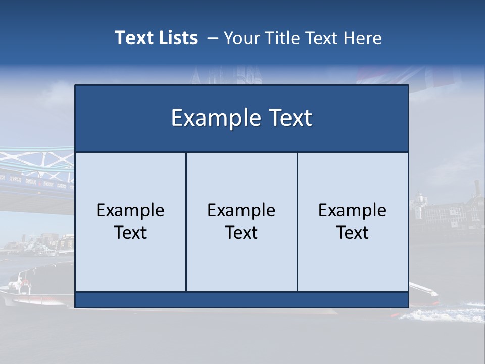 Symbol Water Reflex PowerPoint Template