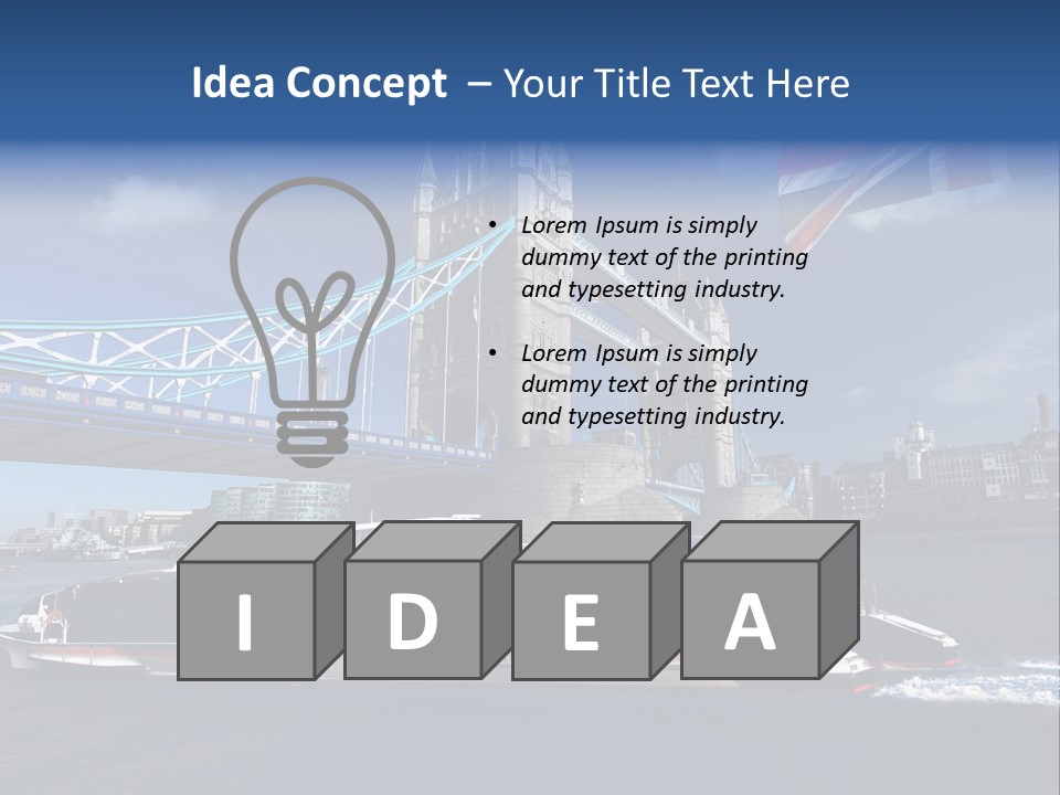 Symbol Water Reflex PowerPoint Template