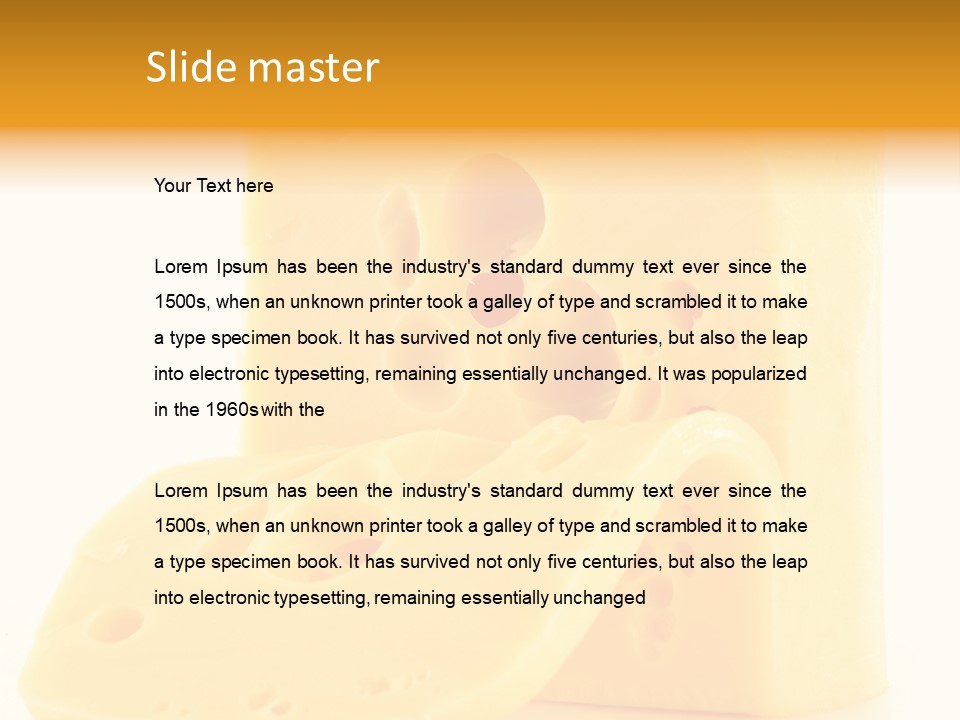 Freshness Isolated Holland PowerPoint Template