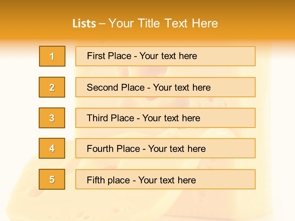 Freshness Isolated Holland PowerPoint Template