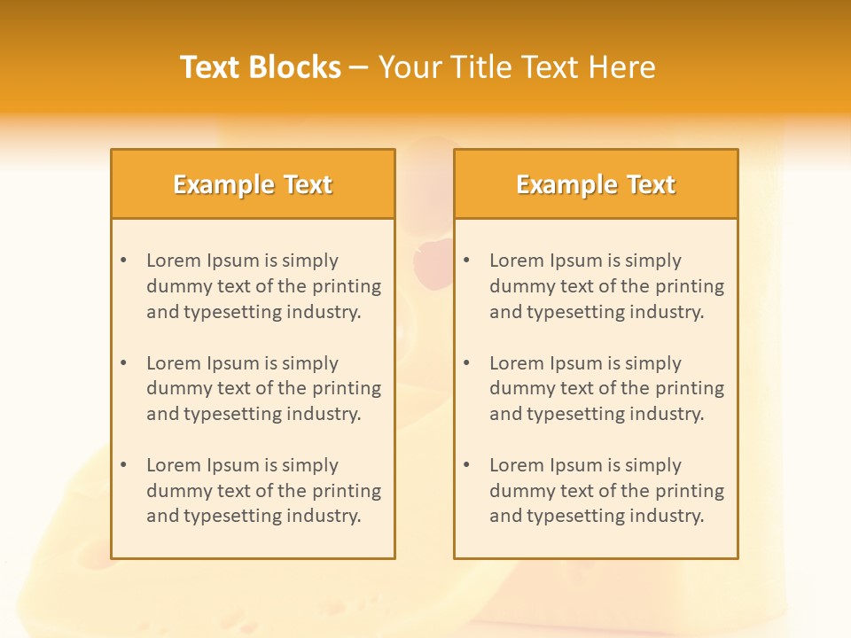 Freshness Isolated Holland PowerPoint Template