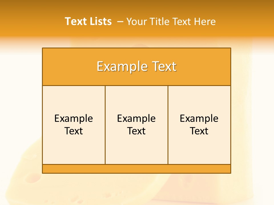 Freshness Isolated Holland PowerPoint Template