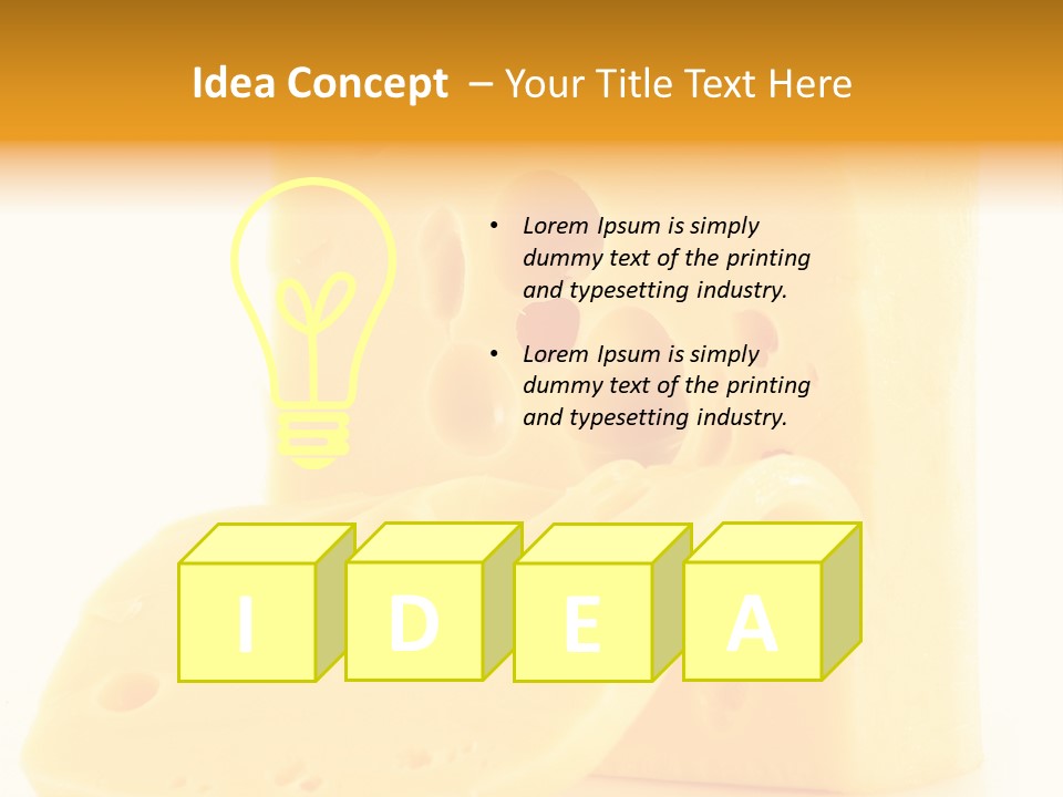 Freshness Isolated Holland PowerPoint Template