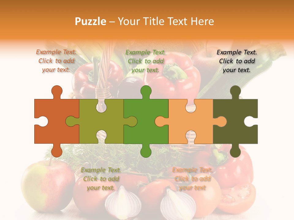 Cucumber Vitamin Cuisine PowerPoint Template