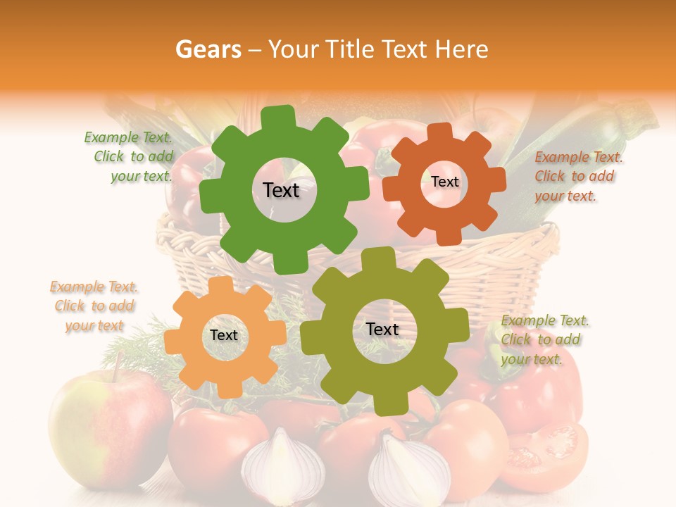 Cucumber Vitamin Cuisine PowerPoint Template