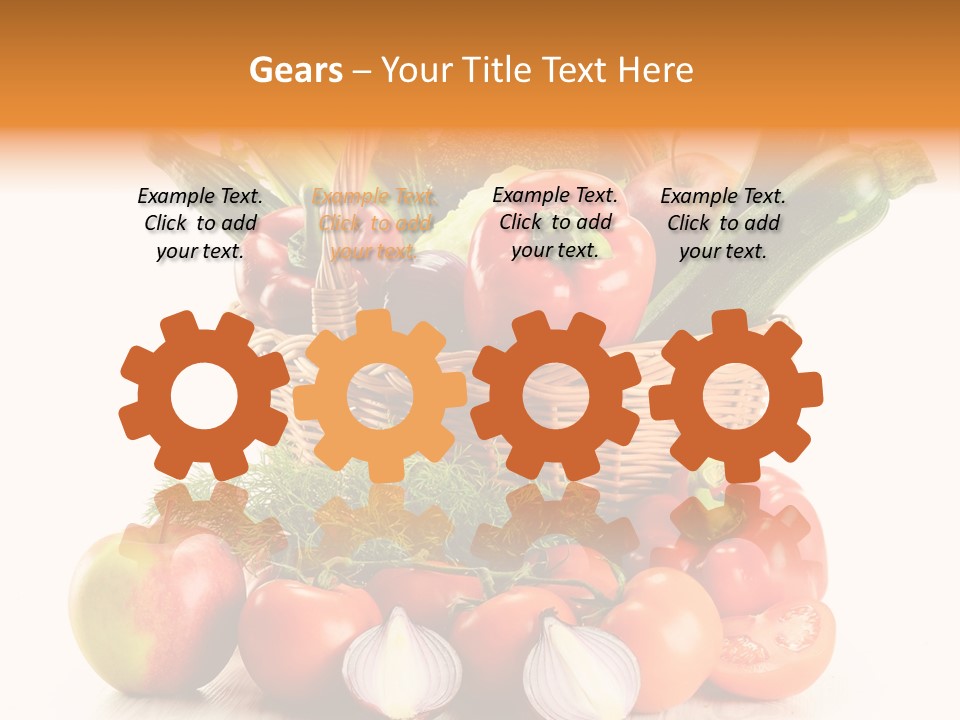 Cucumber Vitamin Cuisine PowerPoint Template