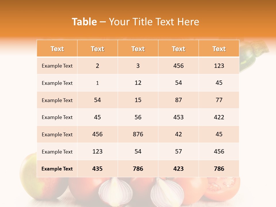 Cucumber Vitamin Cuisine PowerPoint Template