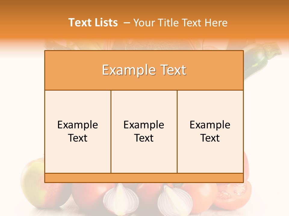 Cucumber Vitamin Cuisine PowerPoint Template