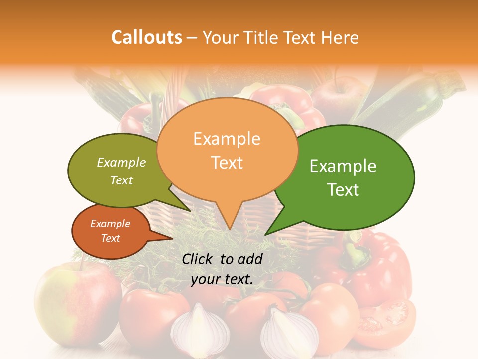 Cucumber Vitamin Cuisine PowerPoint Template