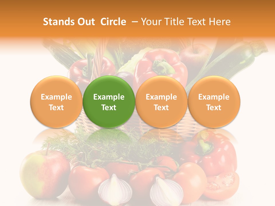 Cucumber Vitamin Cuisine PowerPoint Template