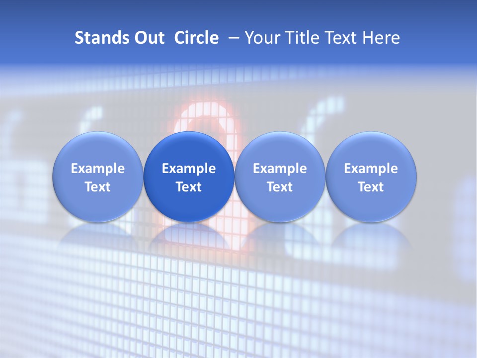 Open Phone Badge PowerPoint Template