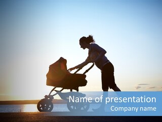 Beautiful Mother Young PowerPoint Template