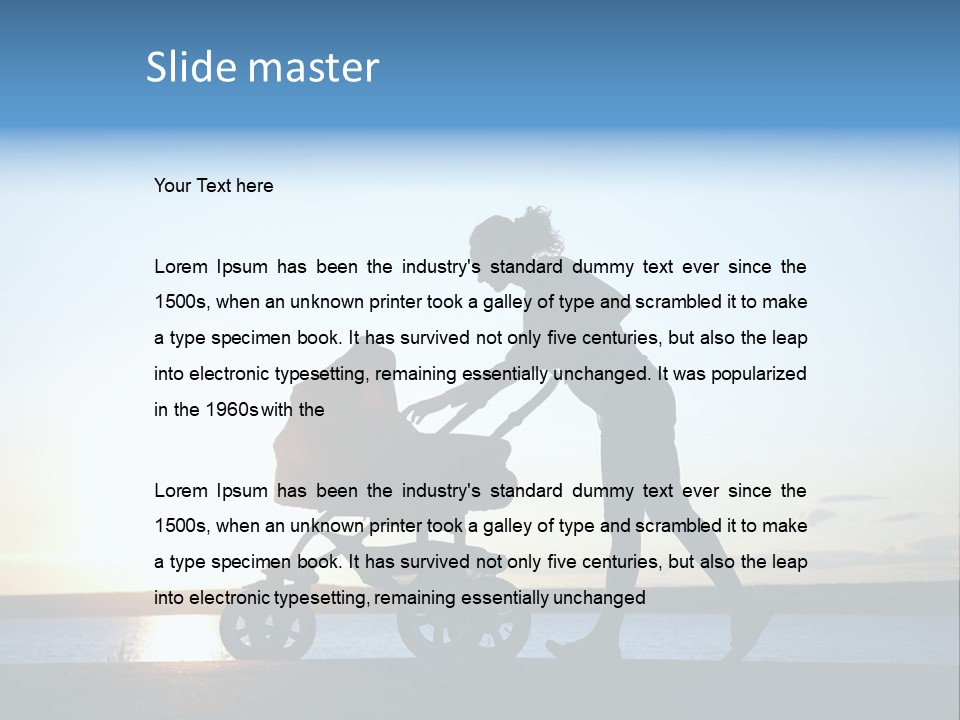 Beautiful Mother Young PowerPoint Template