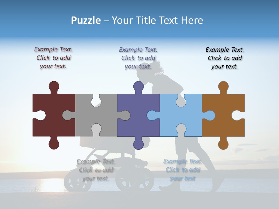 Beautiful Mother Young PowerPoint Template