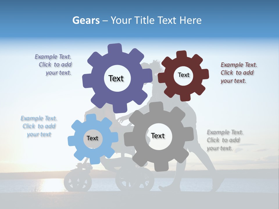 Beautiful Mother Young PowerPoint Template