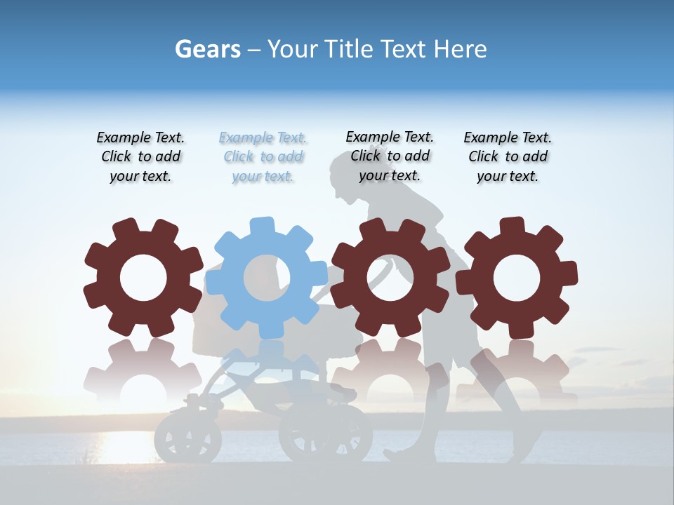 Beautiful Mother Young PowerPoint Template