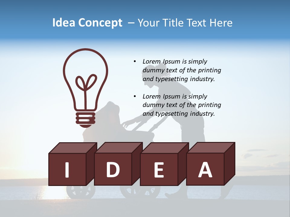 Beautiful Mother Young PowerPoint Template