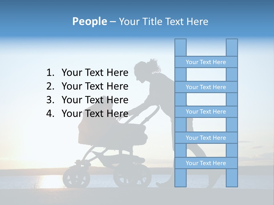 Beautiful Mother Young PowerPoint Template