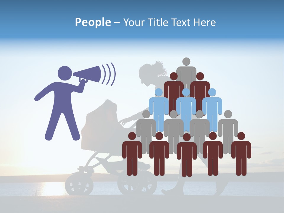 Beautiful Mother Young PowerPoint Template