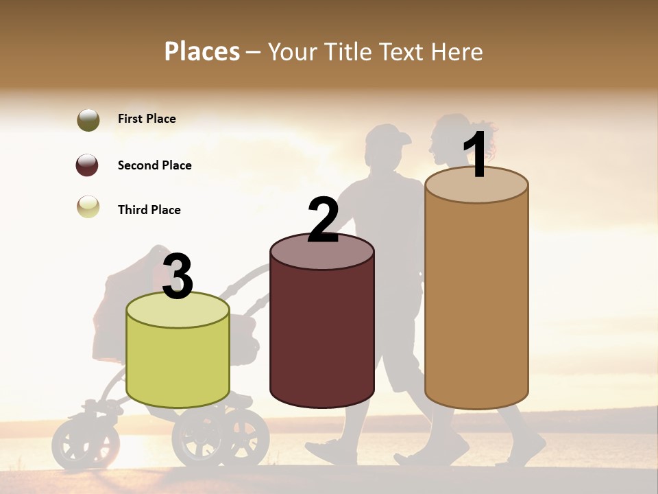 Months Male Sunset PowerPoint Template