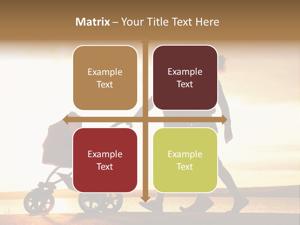 Months Male Sunset PowerPoint Template