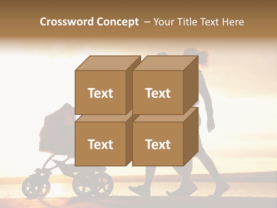 Months Male Sunset PowerPoint Template