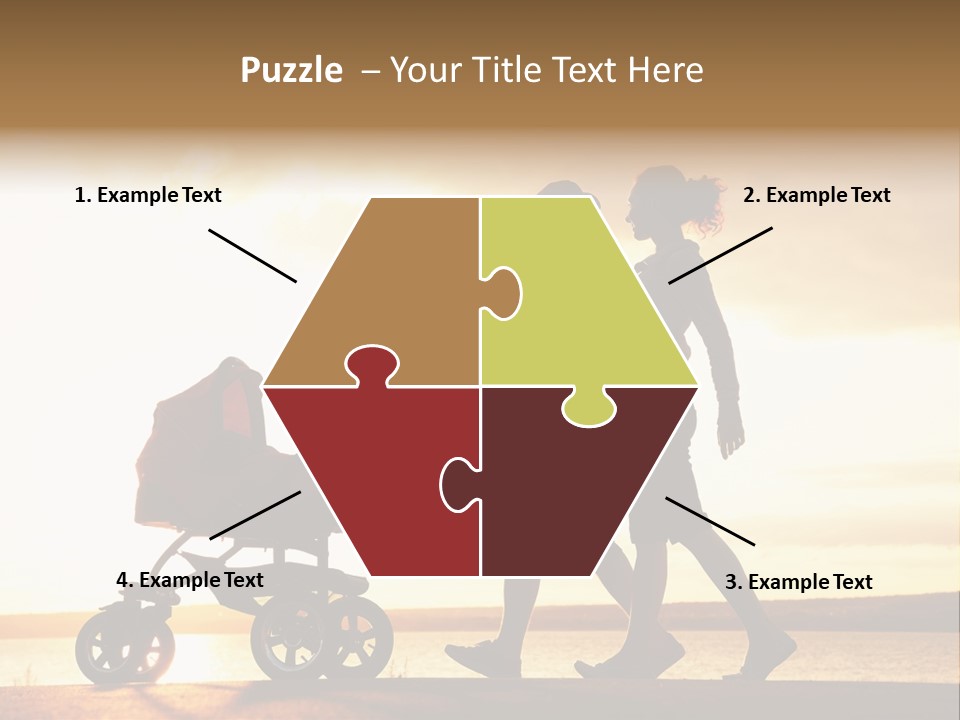 Months Male Sunset PowerPoint Template