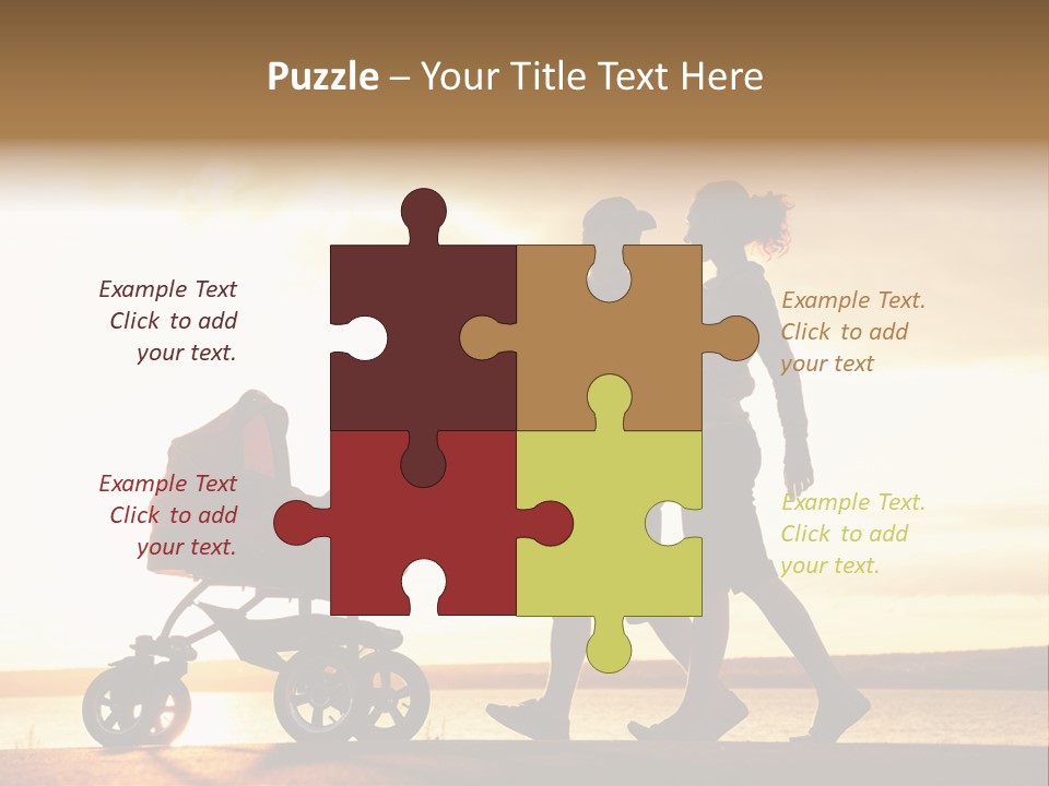 Months Male Sunset PowerPoint Template