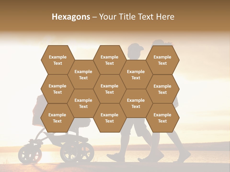 Months Male Sunset PowerPoint Template