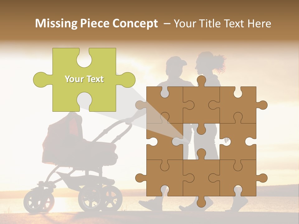 Months Male Sunset PowerPoint Template