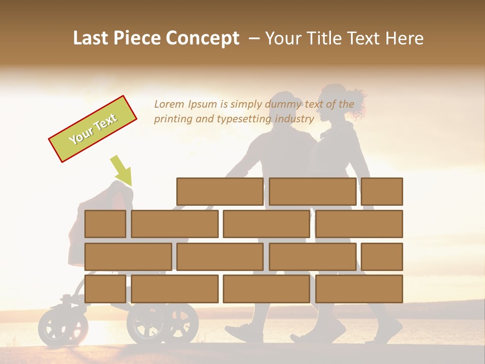 Months Male Sunset PowerPoint Template