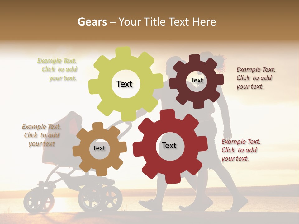Months Male Sunset PowerPoint Template