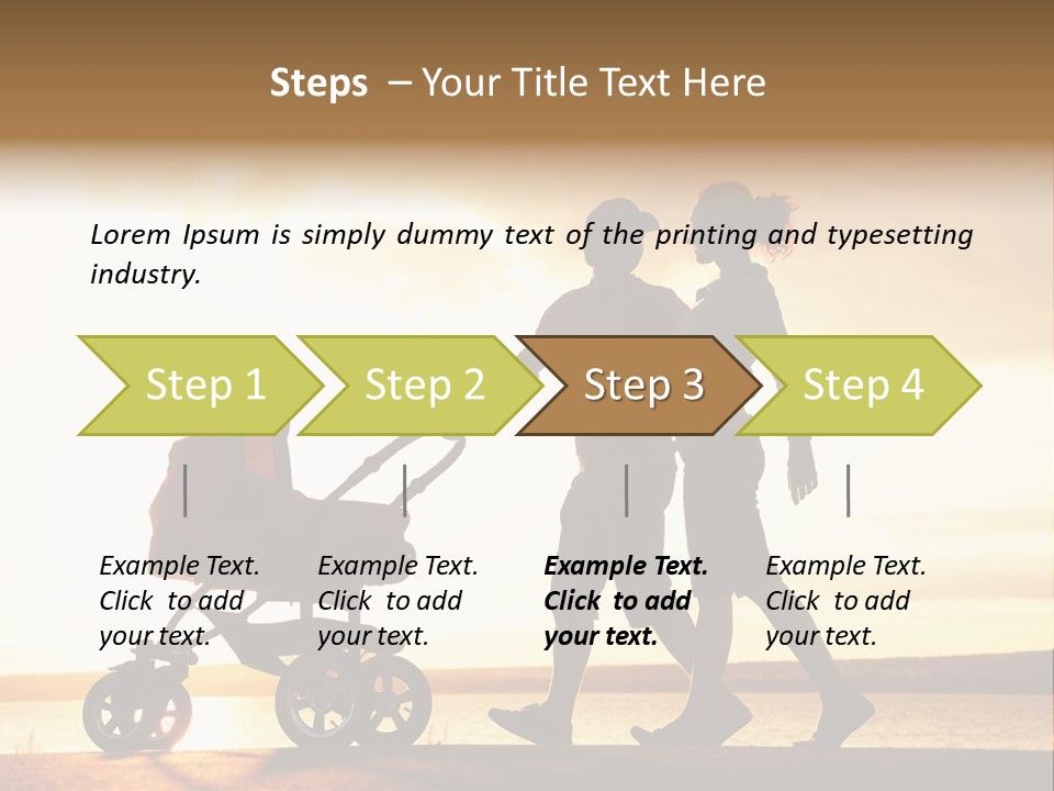 Months Male Sunset PowerPoint Template