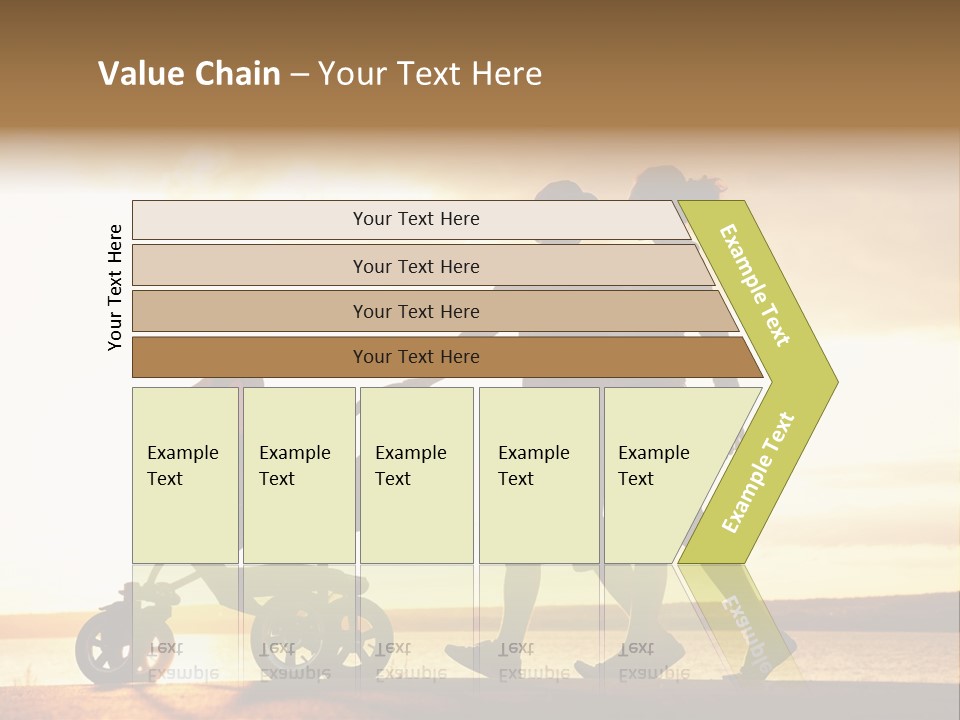 Months Male Sunset PowerPoint Template