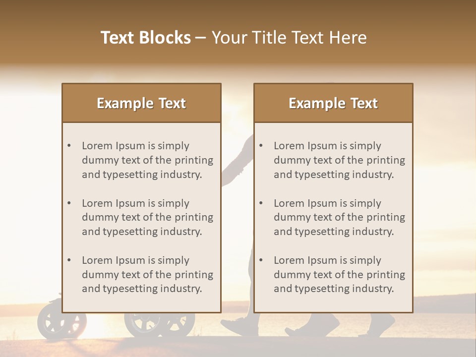 Months Male Sunset PowerPoint Template