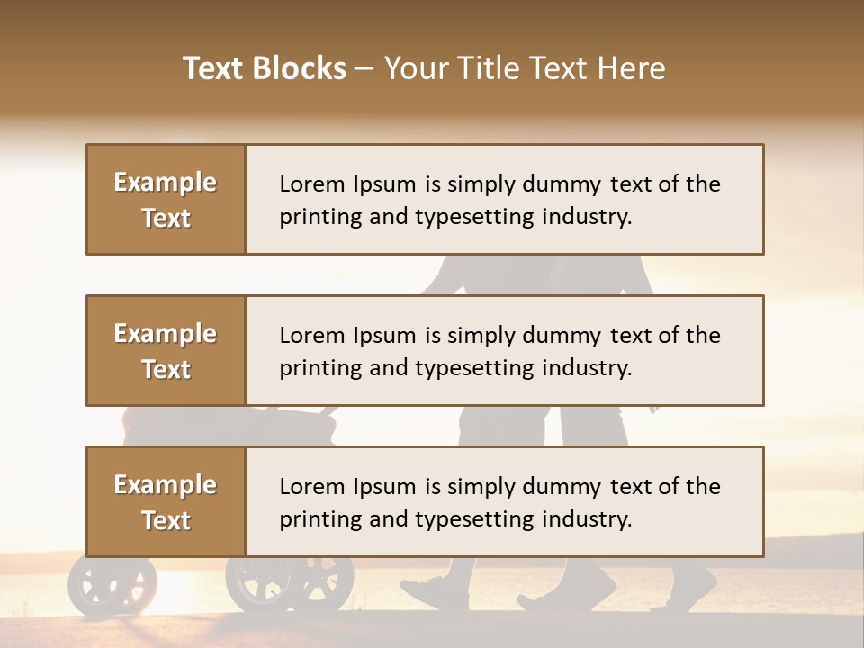 Months Male Sunset PowerPoint Template