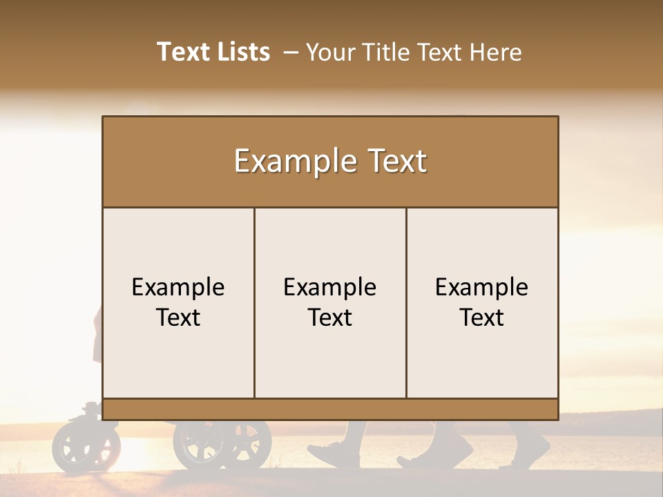 Months Male Sunset PowerPoint Template
