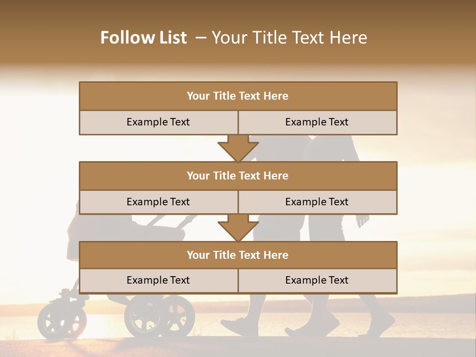 Months Male Sunset PowerPoint Template