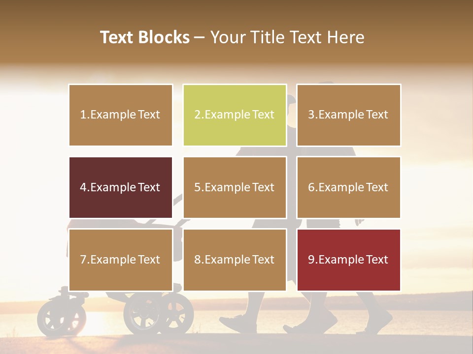 Months Male Sunset PowerPoint Template
