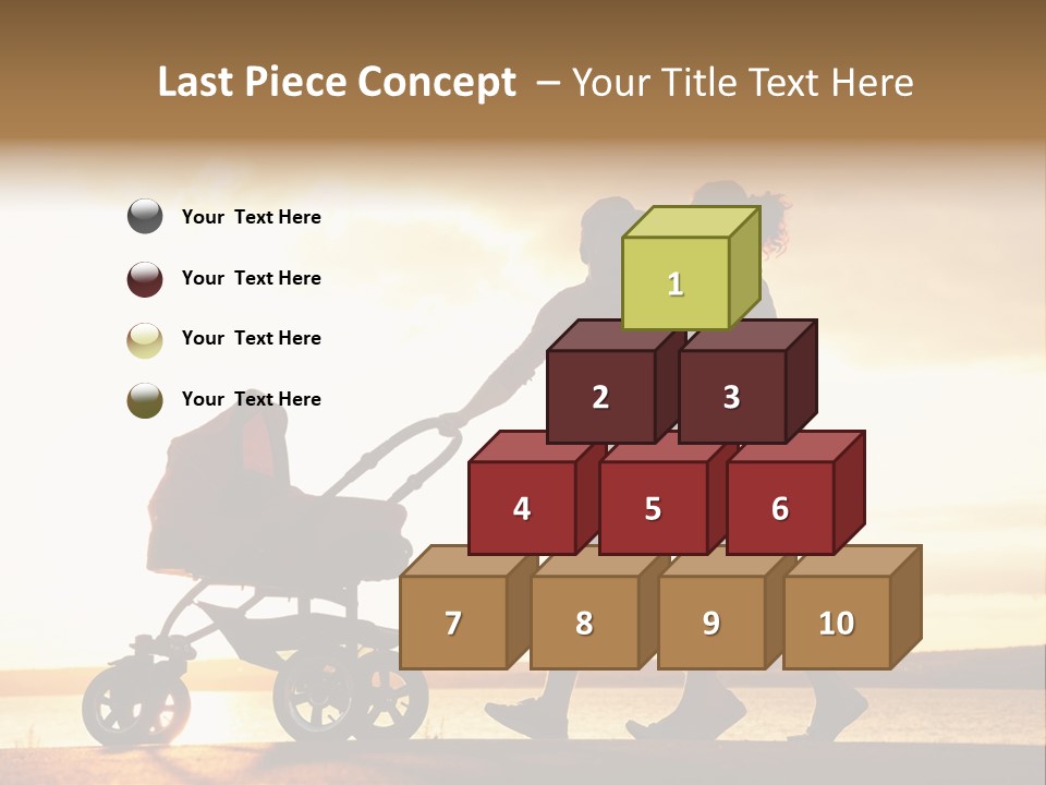 Months Male Sunset PowerPoint Template