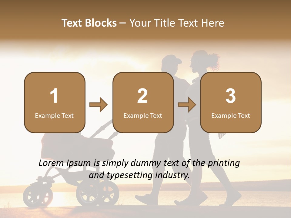 Months Male Sunset PowerPoint Template