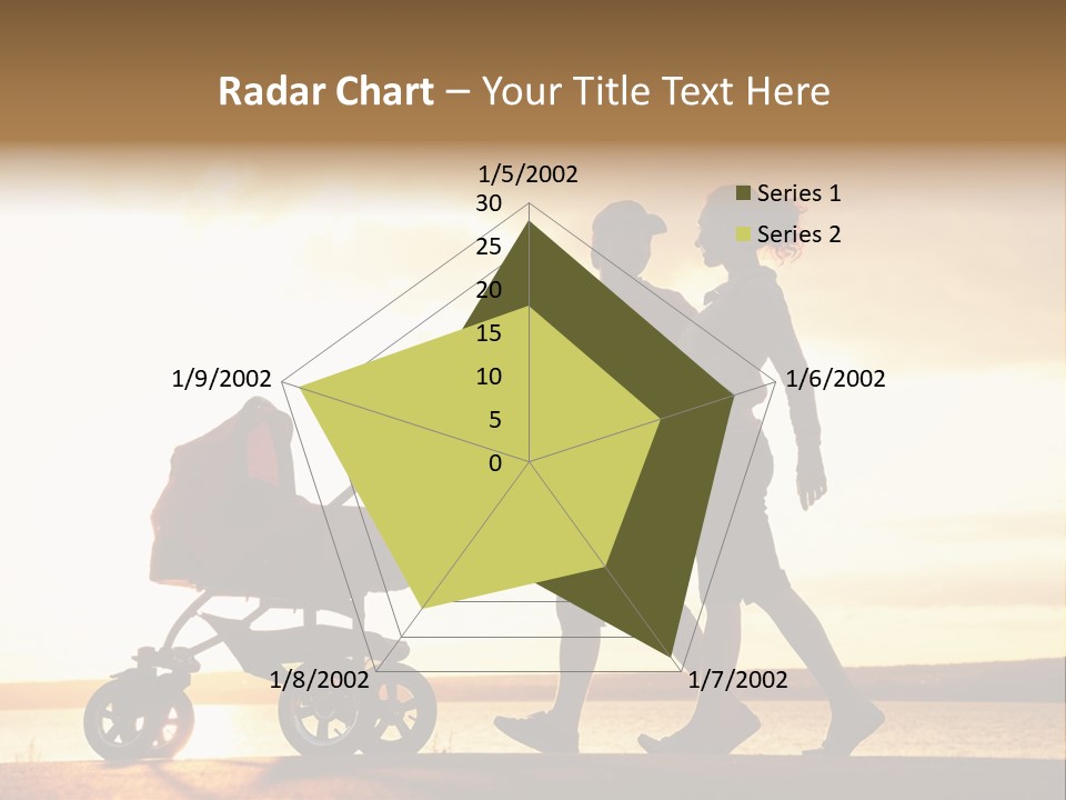 Months Male Sunset PowerPoint Template