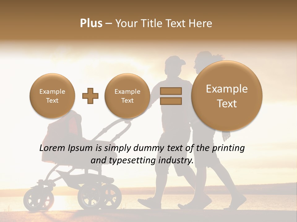 Months Male Sunset PowerPoint Template
